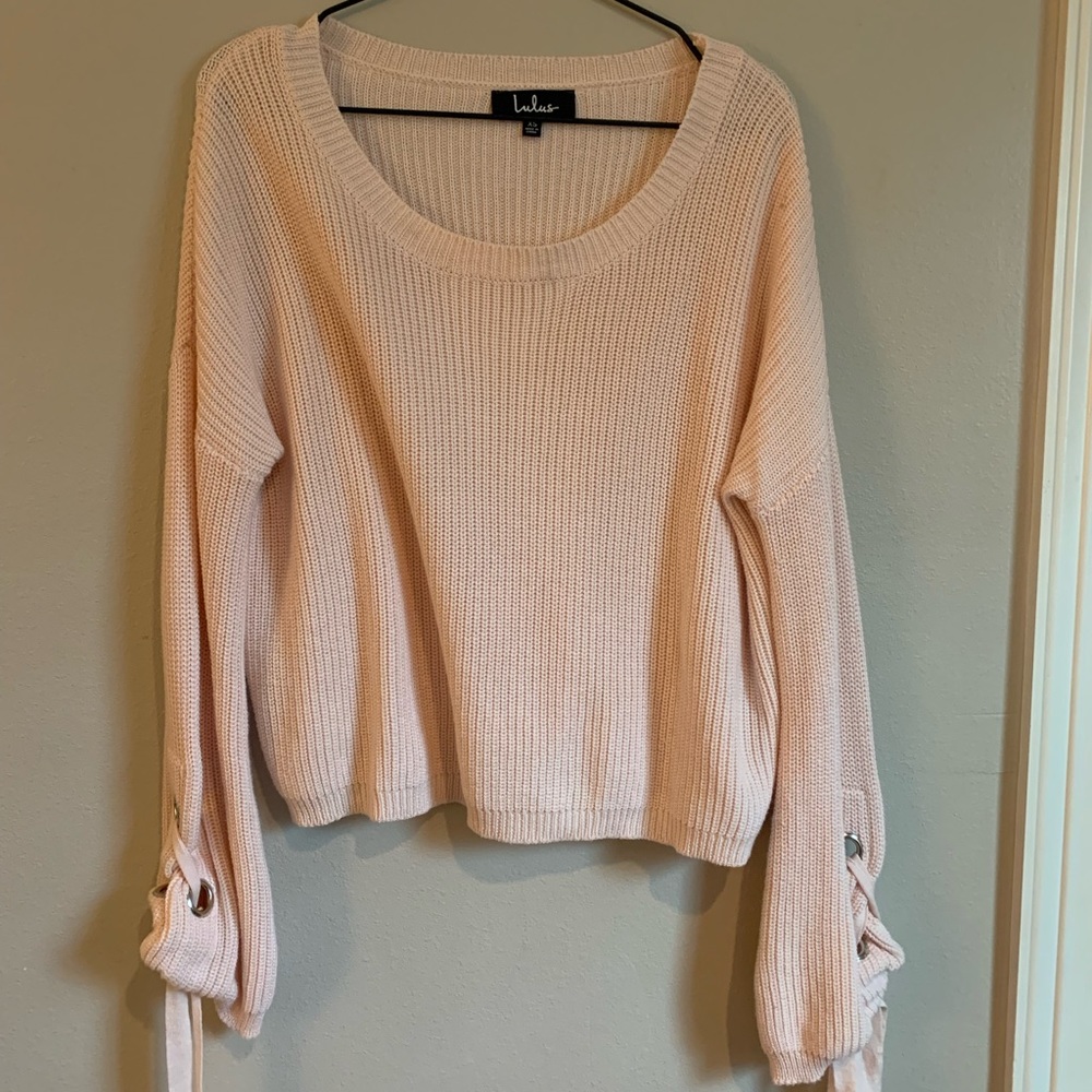 Lulus Oversized Pink Sweater XS